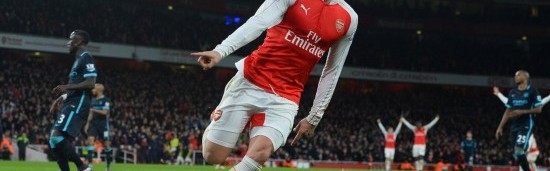  阿森纳主场力克曼城重返积分榜首席位